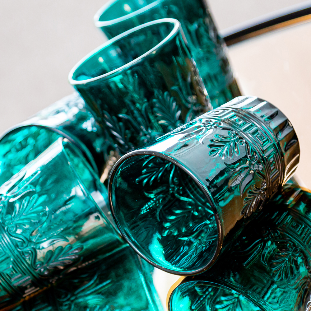 21091719 Комплект стаканов «Хлоя» (6 штук, бирюза) Object Desire Светский прием  - Вид №4