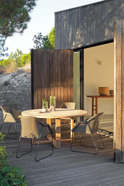 MNST1066 Обеденный стол teak 180см x 90см Manutti Siena - Вид №3