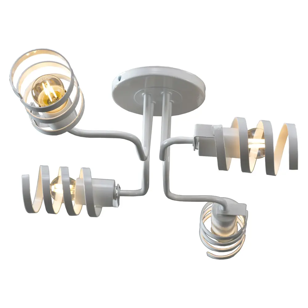 Люстра Фаэтон 4хЕ27х60 Вт цвет белый СВЕТУС STLM-2182018 - Вид №3