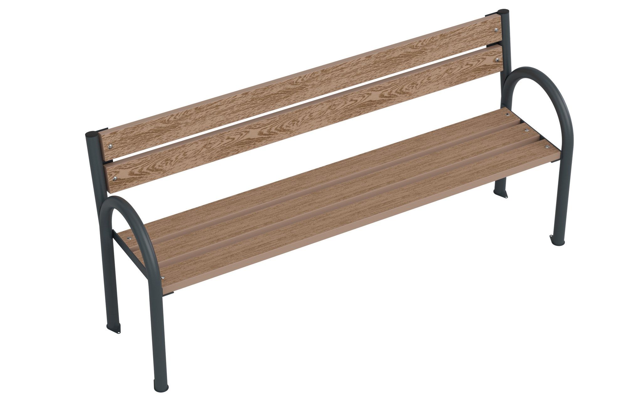 Скамья WPC со спинкой Lazzari Parco ARCH-00041762 - Вид №8