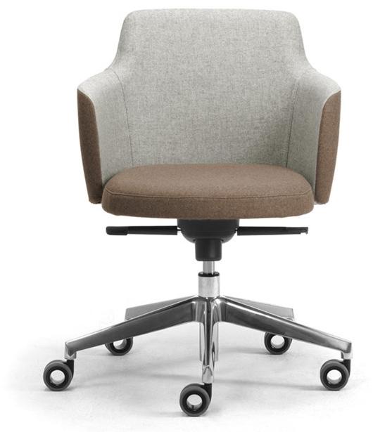 Leyform Регулируемое по высоте кресло для руководителя из шерсти с подлокотниками Opera sun-id-1466179 - Вид №1