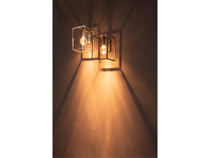 Светодиодный настенный светильник из нержавеющей стали и стекла