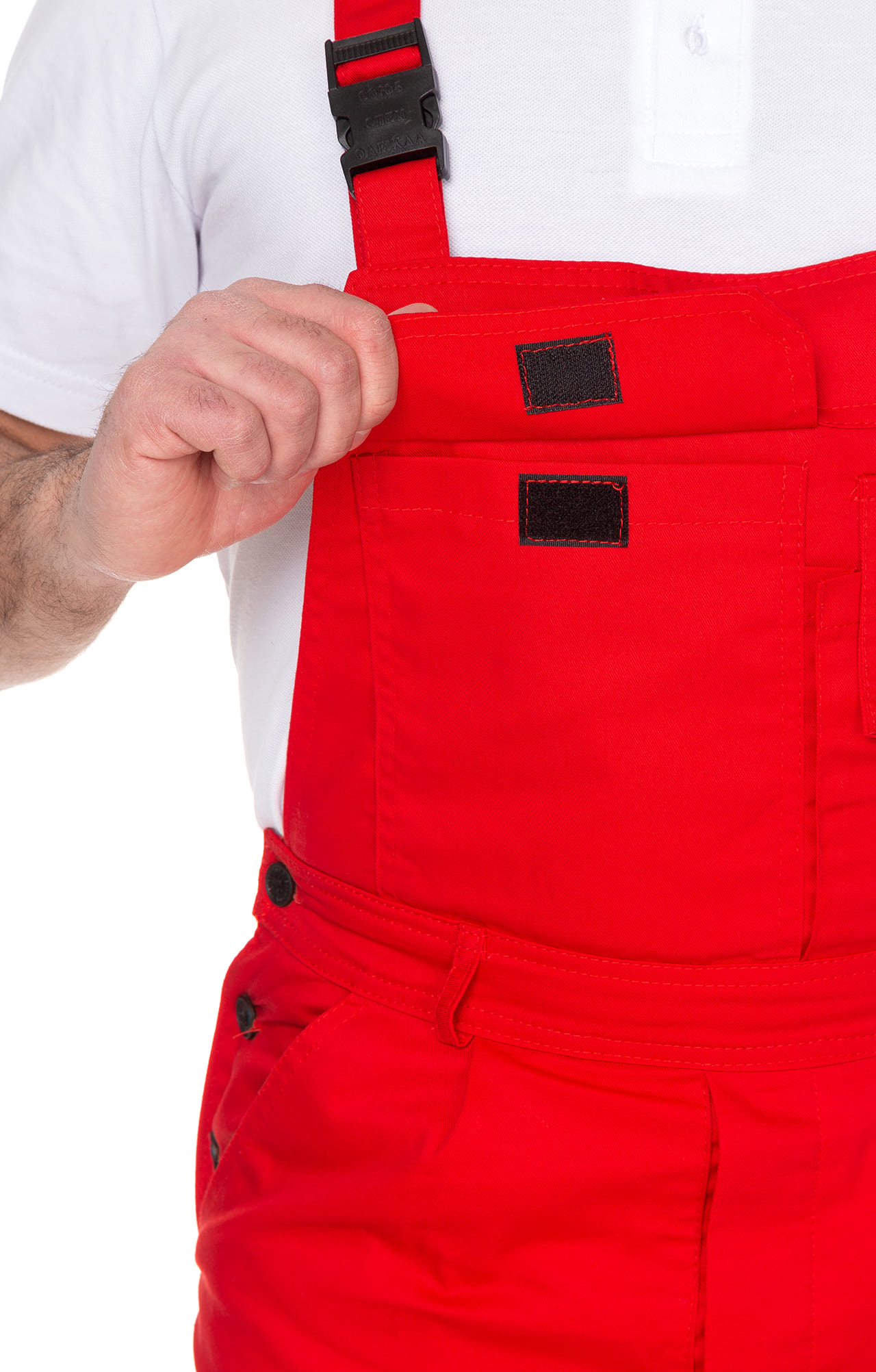 65177 Костюм "Мастер-Люкс" красный с черным  Летняя спецодежда  размер 52-54/182-188  - Вид №17