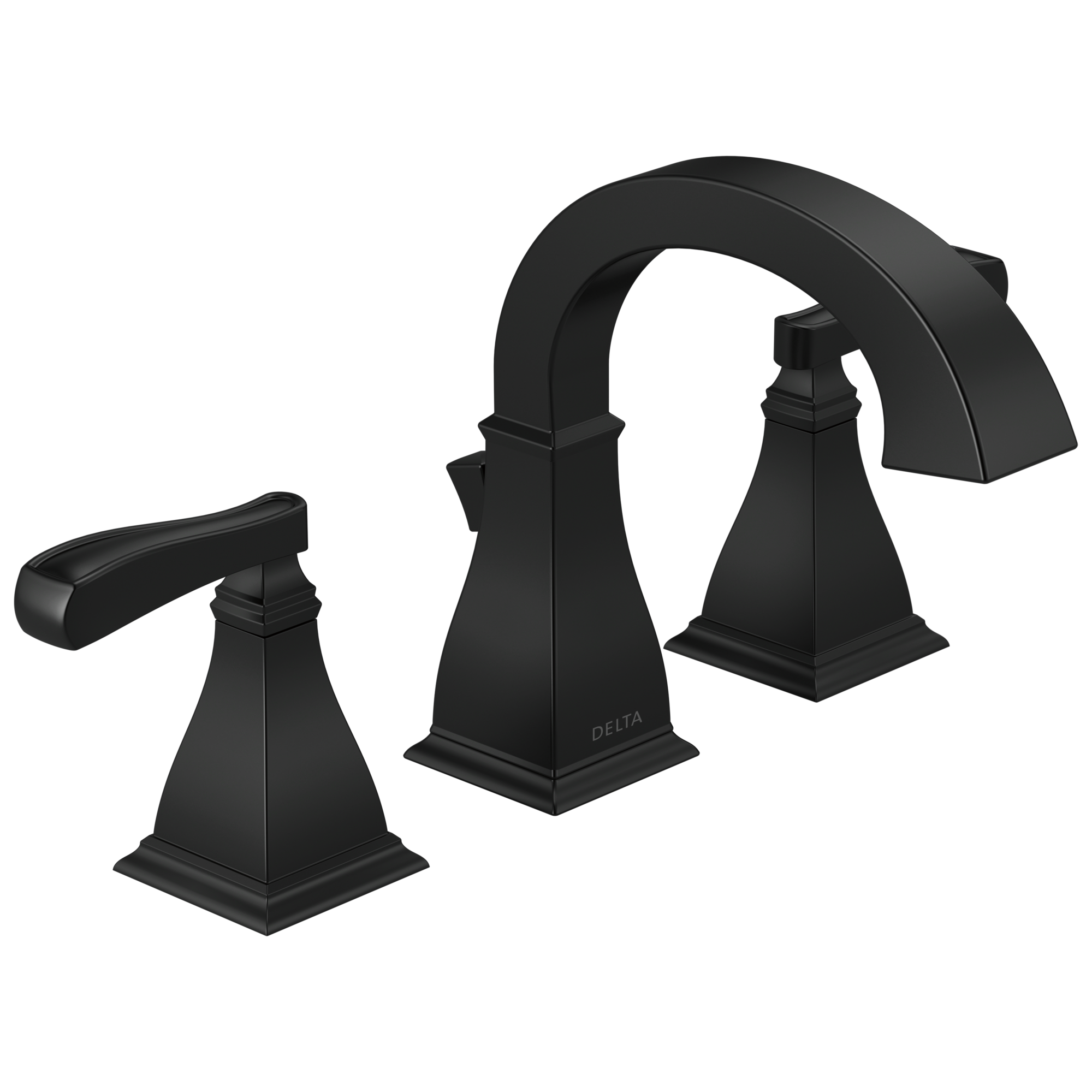 35718-BL-DST Смеситель для ванной комнаты с двумя ручками Delta Faucet Lakewood Матовый черный