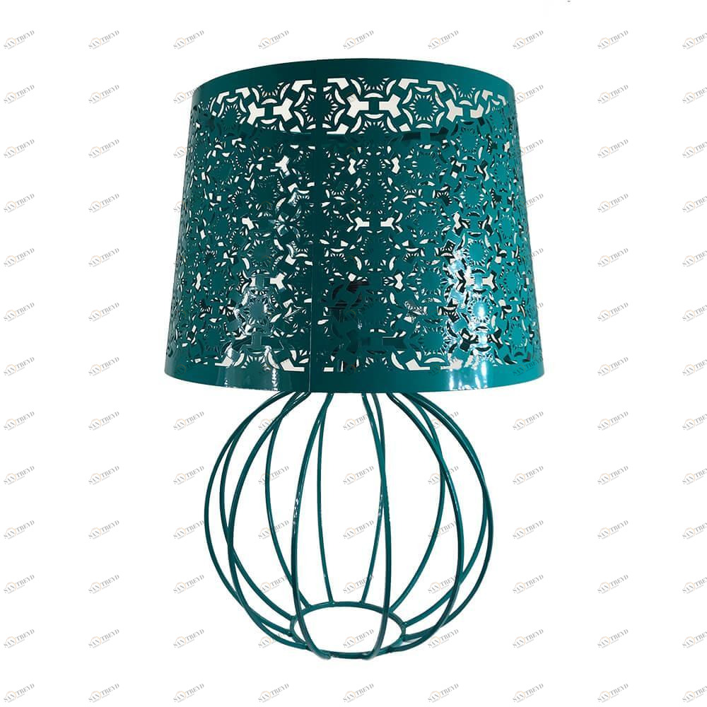 Лампа настольная бирюзовая Seven Fires "Карвед" 39106.01B SEVEN FIRES КАРВЕД 00-3907851 Бирюзовый 