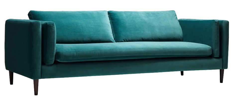 Диван Orella прямой бирюзовый ICON DESIGNE ORELLA 178071 Зеленый  - Вид №1