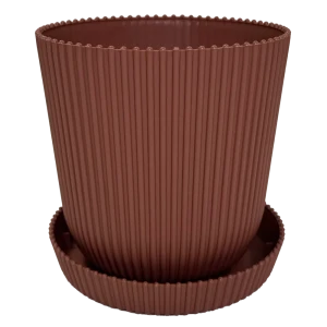 Горшок для цветов Тek.А.Тek 16x16x15.5 см v2.4 л пластик глина