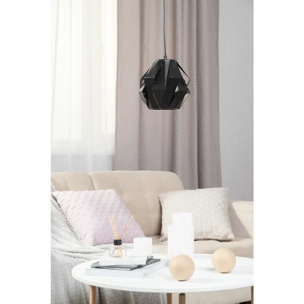 Светильник подвесной Eurosvet Moire 50137/1 1 лампа 3 м² цвет чёрный 82312374 STLM-2194789  - Вид №6
