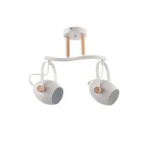 Спот поворотный Bud L1149, 2 лампы, 6 м², цвет белый