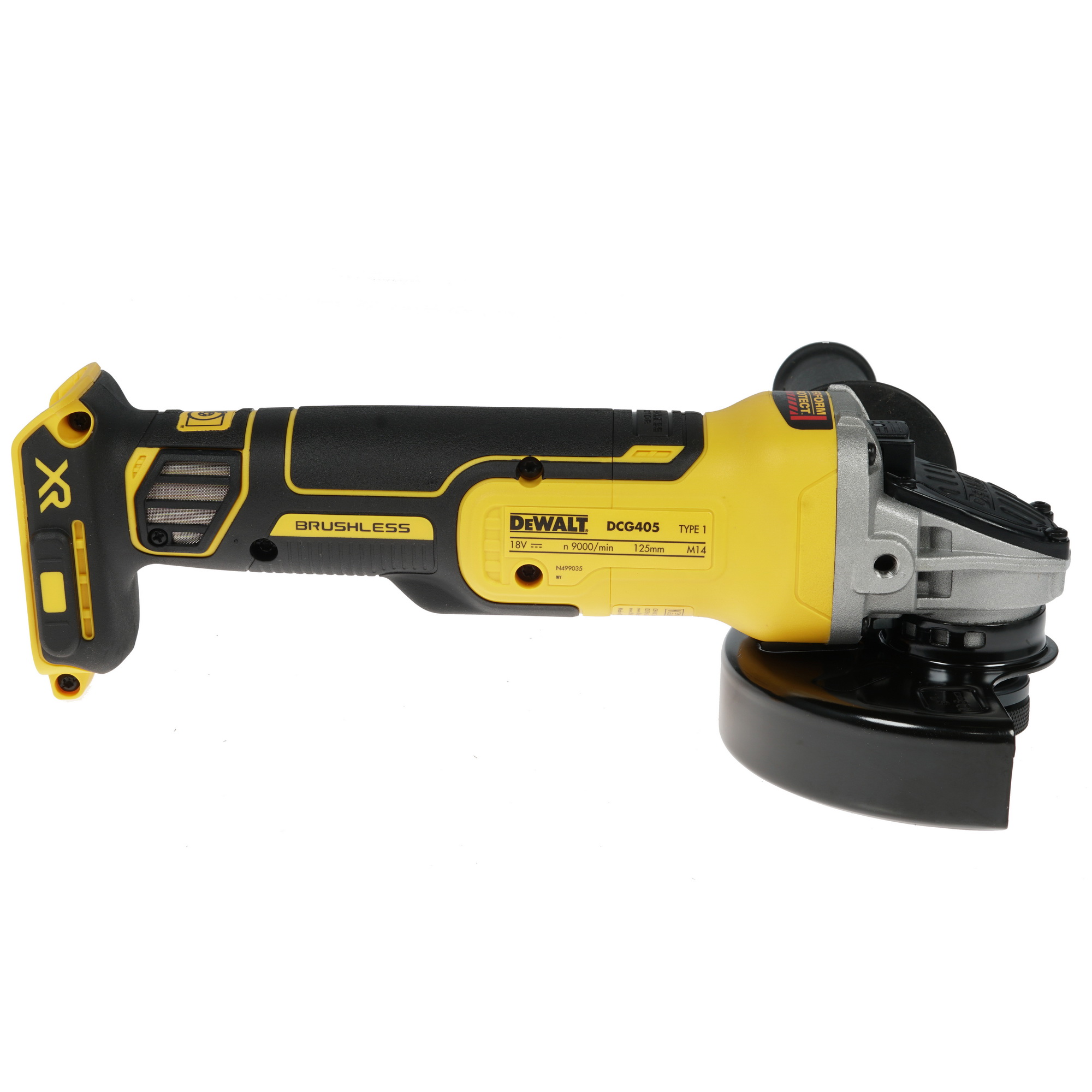 Углошлифовальная машина (УШМ) DeWalt DCG405N XR FLEXVOLТ 18/54V  , Без ЗУ, Без АКБ 8158019 STDN-0143666 - Вид №3