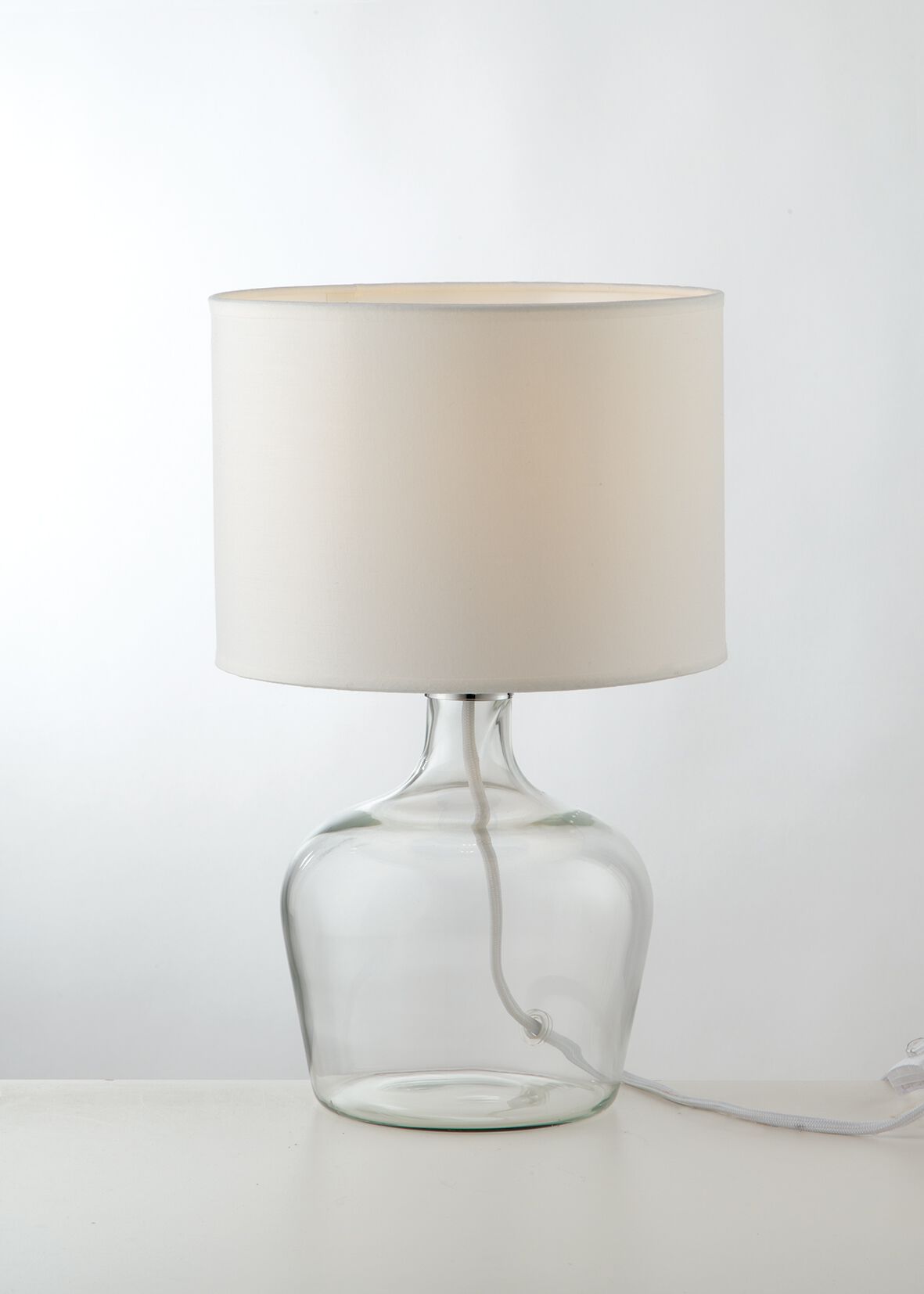 Настольная лампа из дутого стекла и ткани Fan Europe Lighting окружающий свет дизайн ARCH-00078673 - Вид №4