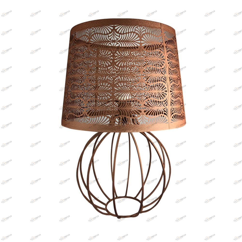 Лампа настольная песочного цвета Seven Fires "Карвед" 39105.04.28.01B SEVEN FIRES КАРВЕД 00-3907835 Коричневый 