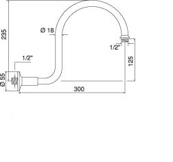 Излив для душа Cezares CZR-TDA2-01 - Вид №1