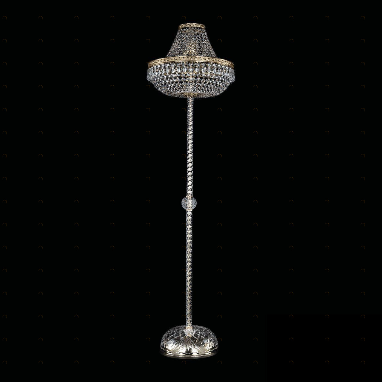 Торшер хрустальный на 8 ламп 172х45 см золото Bohemia Ivele 19011T3/H/45IV-172 G BOHEMIA IVELE ЭЛИТНЫЕ 00-3889496 Золото;прозрачный 