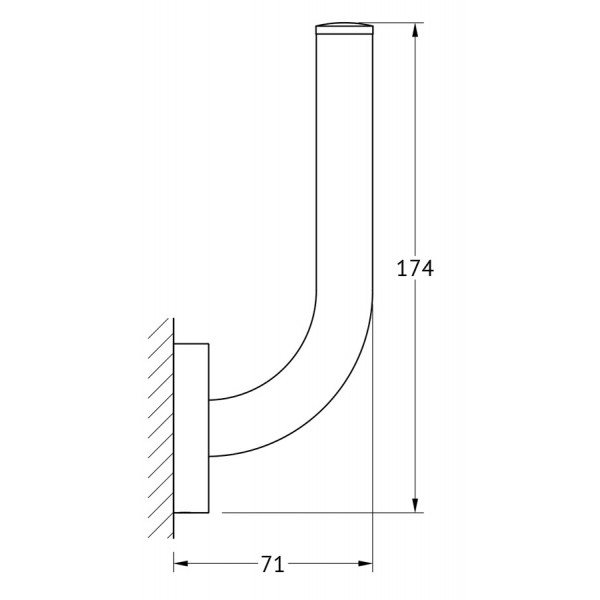 Держатель запасного рулона туалетной бумаги Ellux ELEGANCE ELE 063 sun-id-561182 - Вид №1