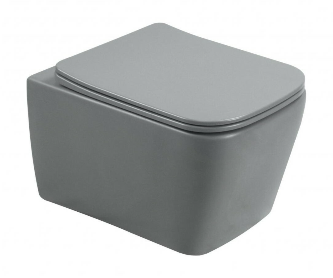 SL-5007MG Унитаз подвесной безободковый серый матовый LAB.Space 