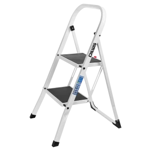 Стремянка стальная DILWIS 97702, 2 ступени, нагрузка 150 кг 89403474