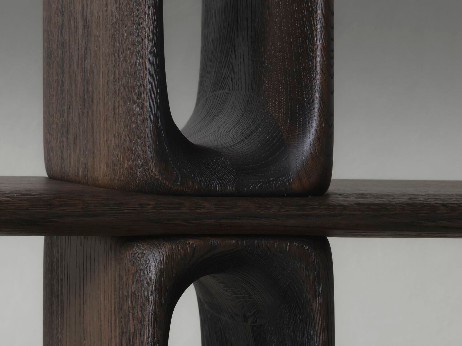 Отдельно стоящий книжный шкаф из дуба Van Rossum патина ARCH-00023162 - Вид №2