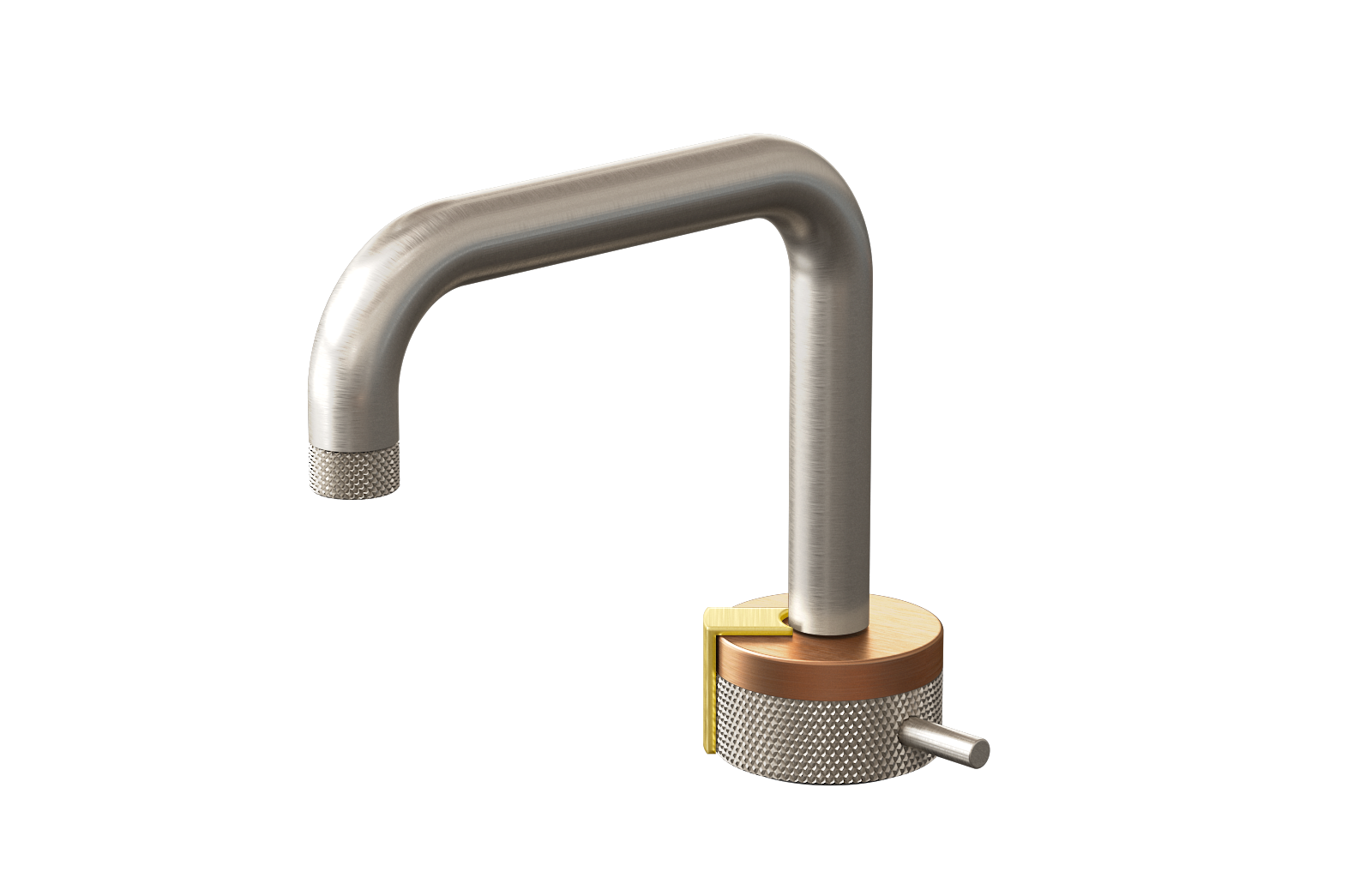 E-11500-R1BRG-L2BB-BNi Однорычажный прогрессивный смеситель для раковины - излив 15,3см GRAFF MOD+