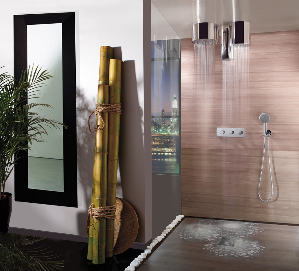 H80405 Потолочный & настенный душ Oki - Inox Ø 200 mm BOSSINI  - Вид №3