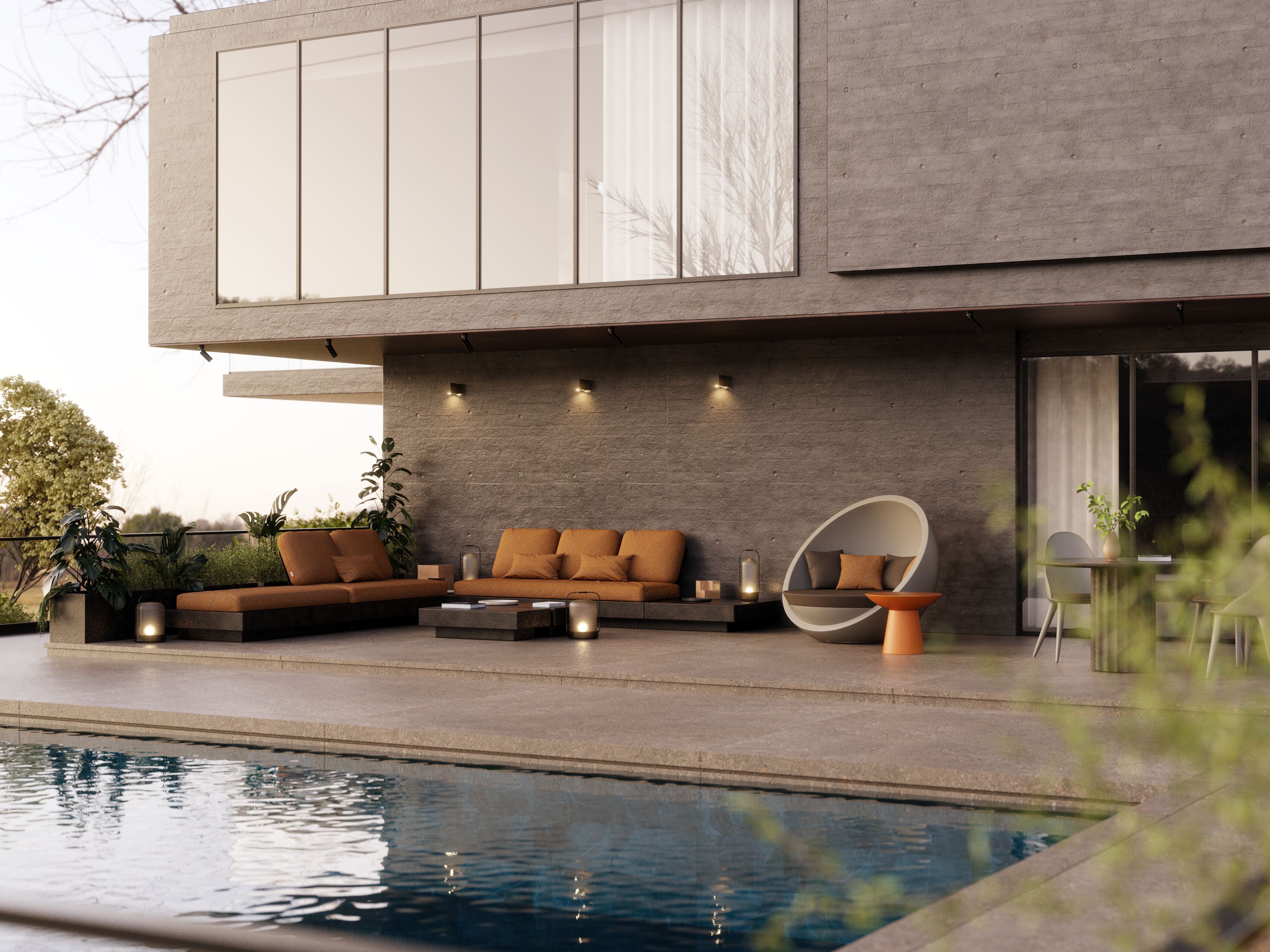 Квадратный стол из стекловолокна GANSK ARCH-00010213 - Вид №3