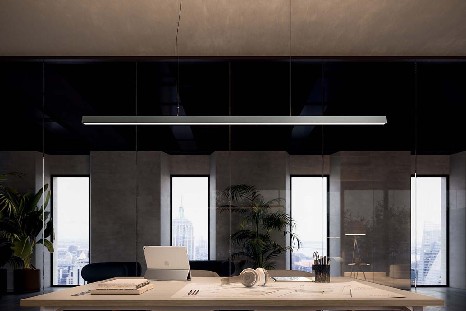 Алюминиевый светодиодный подвесной светильник Quadrifoglio Group Дизайнерское освещение ARCH-00095702 - Вид №1