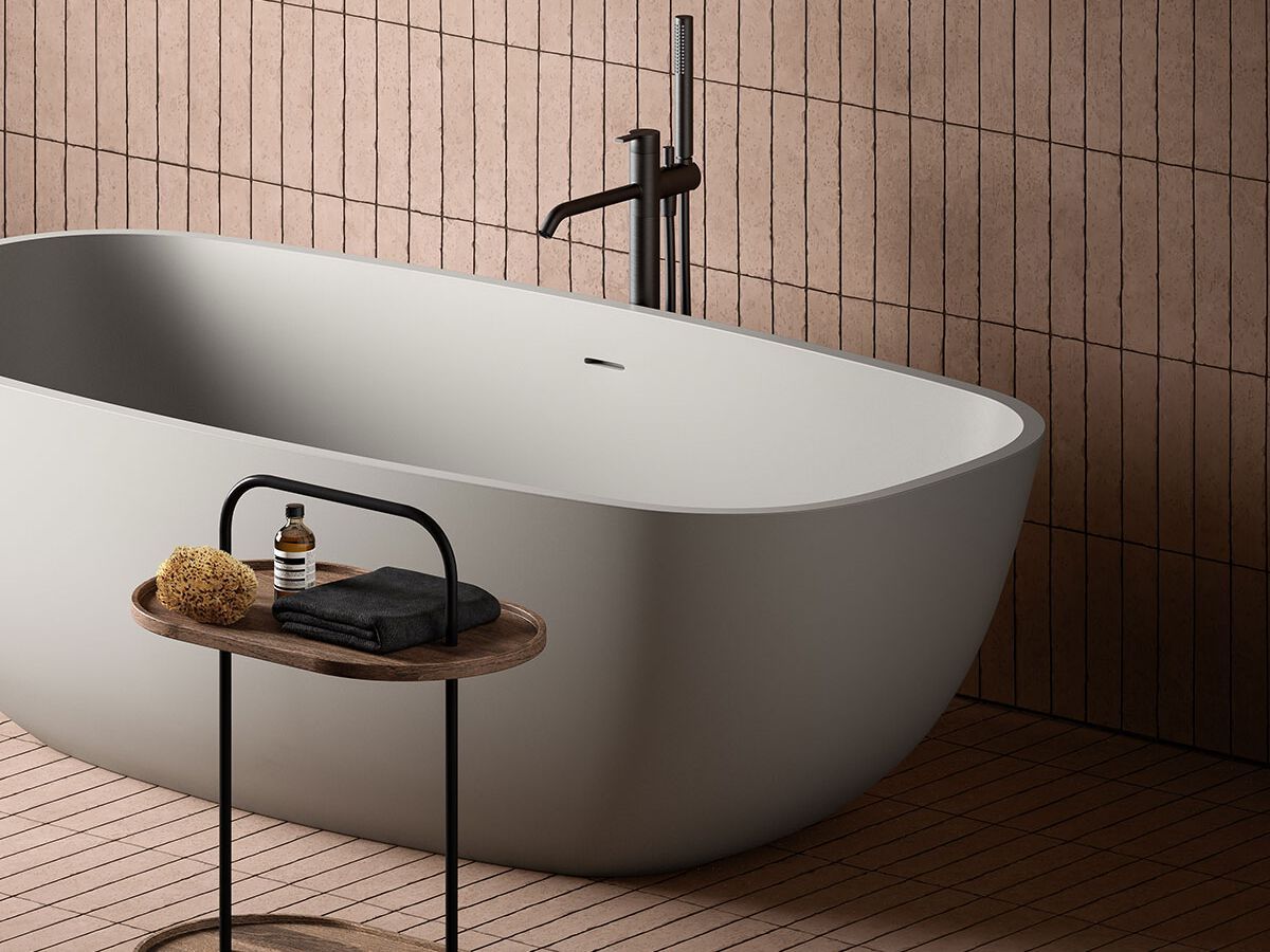 Прямоугольная ванна в центре комнаты Inbani Temple ARCH-00110581