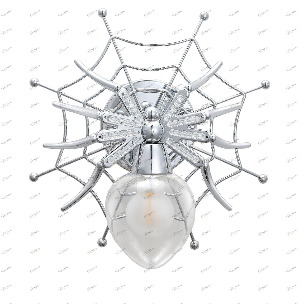 Бра Divinare Spiders Invasion 1308/02 AP-1 DIVINARE ПАУК 109639 Прозрачный;хром 