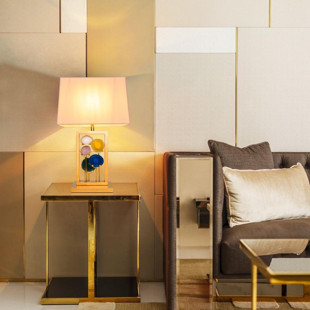 Настольная лампа 66х41 см янтарная Delight Collection BRTL3050 DELIGHT COLLECTION  00-3882444 Белый;желтый;зеркальный  - Вид №4