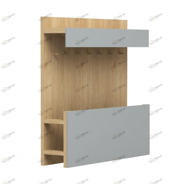 Гардероб для офиса с полкой светло-серый Woodi WOODI  00-3966060 Дуб сонома;бежевый;серый 