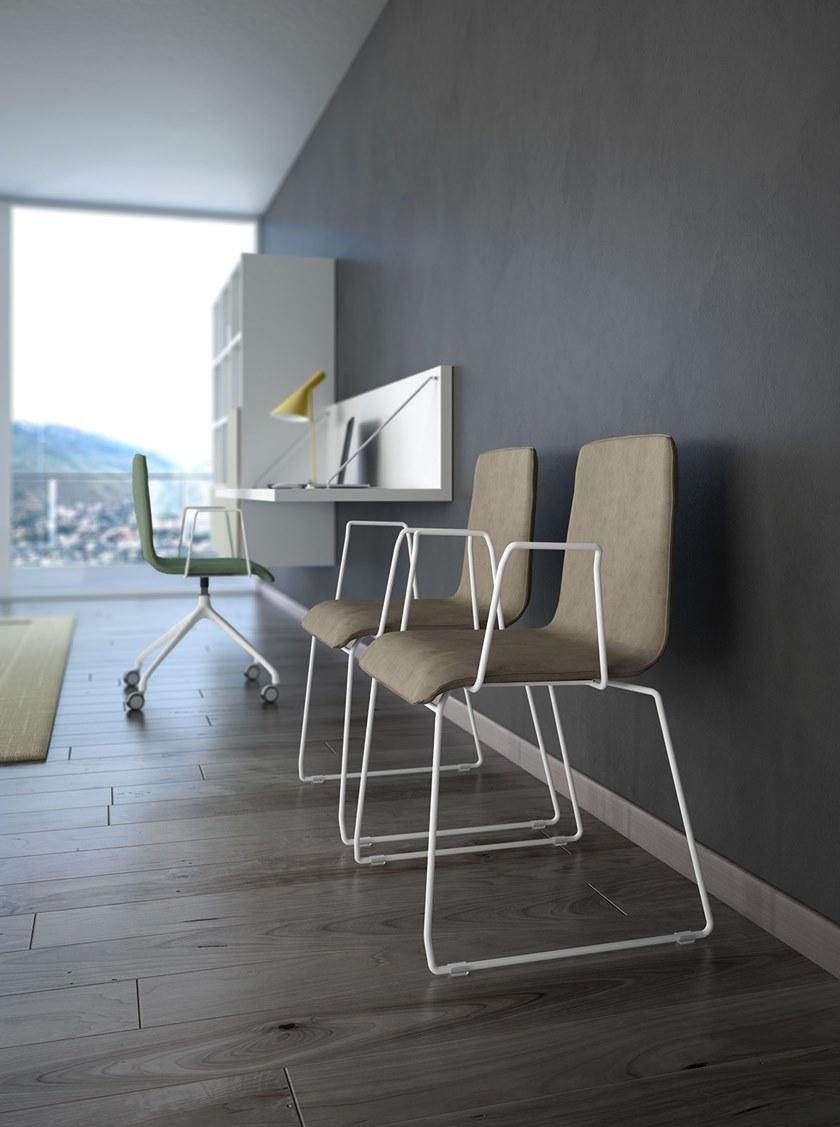 Leyform Тканевый съемный стул с подлокотниками Zerosedici 04501  - Вид №6