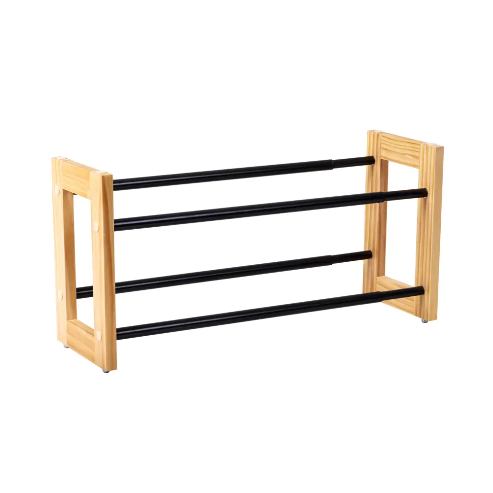 Подставка для обуви Spaceo 55x32x20.5 см дерево/сталь цвет чёрный 82762344 STLM-2011919  - Вид №6