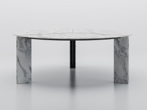 Круглый мраморный стол