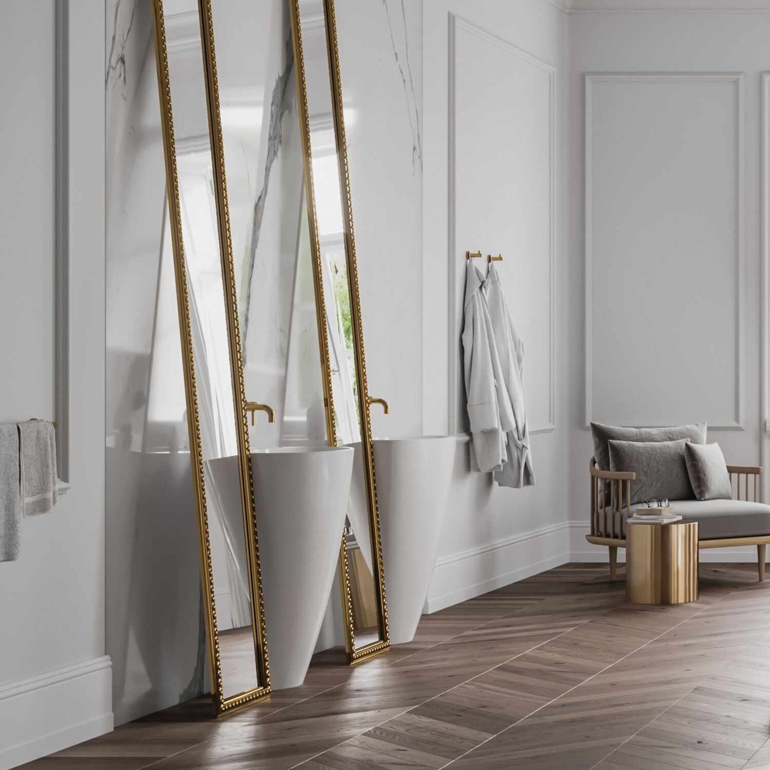 Вешалка для полотенец из латуни OMNIRES MODERN PROJECT MP60110 ARCH-00107358 - Вид №7