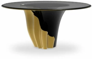 KOKET Обеденный стол круглый лакированный Yasmine