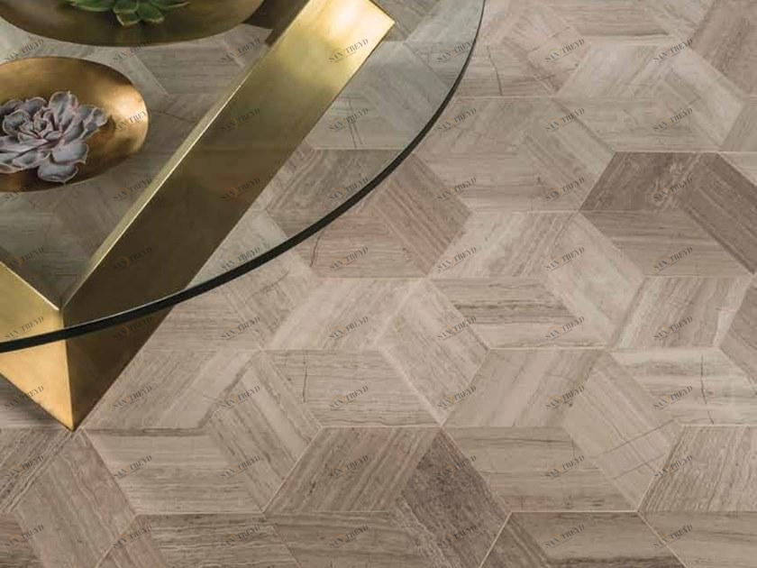 AKDO Мраморная мозаика Origami sun-id-1409342