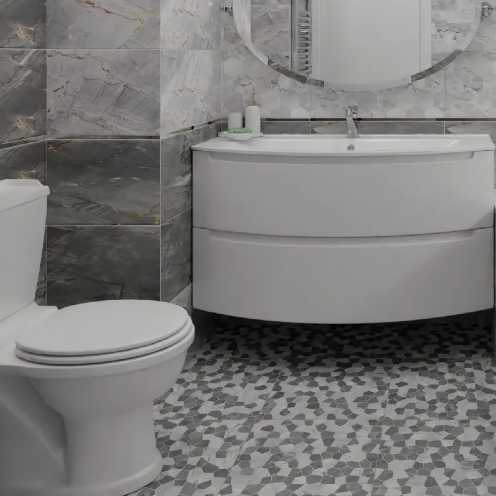 Плитка напольная Strict Dark 41.8x41.8 см 1.75 м² цвет темно-серый 84299773 STLM-2028098 Santreyd