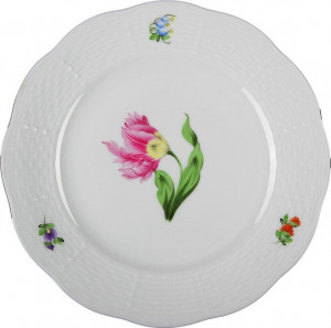 54918 Herend Тарелка закусочная 21см "Китти" (розовая) Фарфор