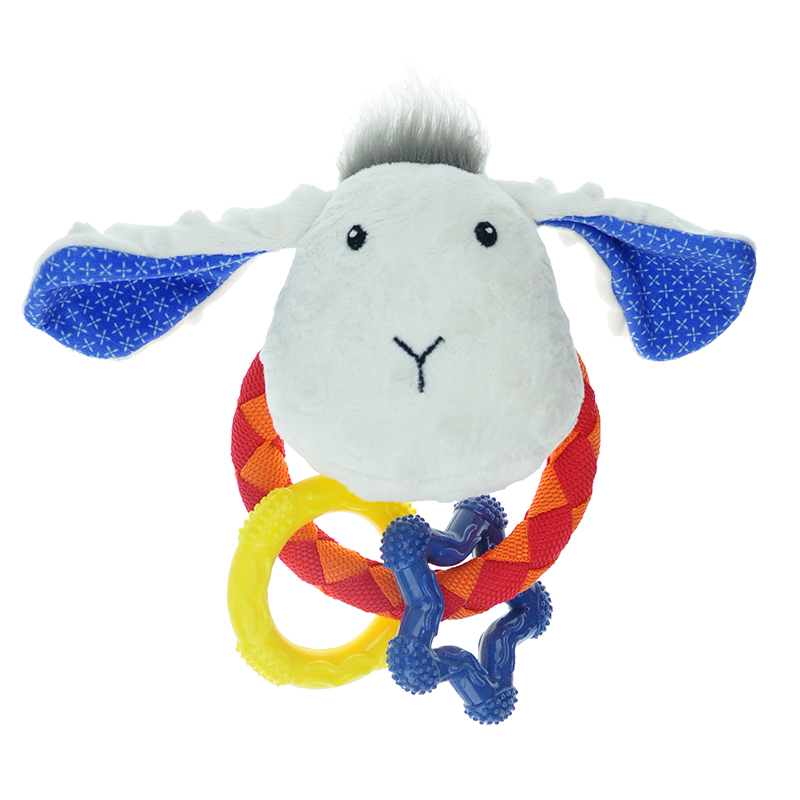 ПР0050347 Игрушка для собак Meadow Звери на канате с кольцом и звездой 20см CHOMPER  - Вид №1