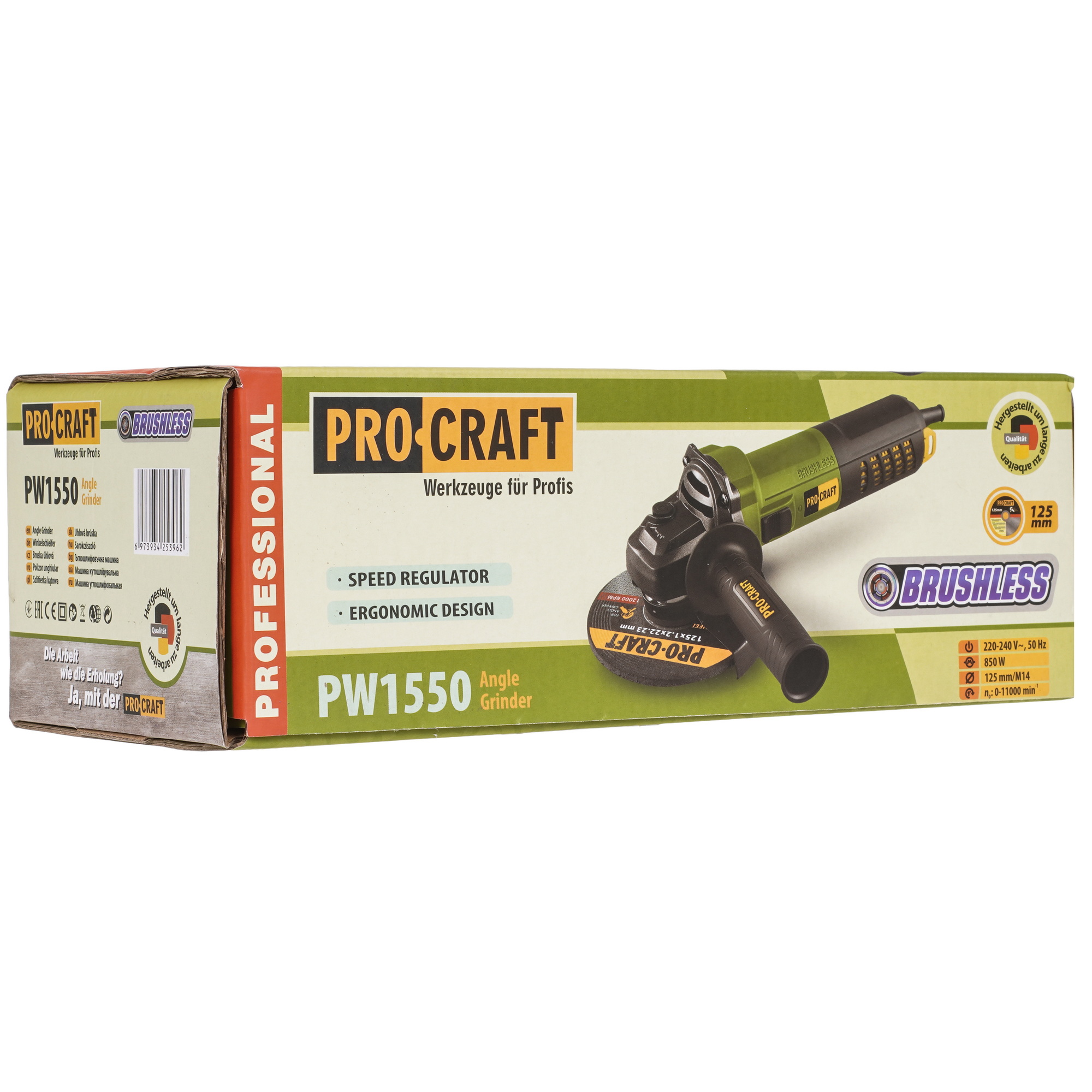 Углошлифовальная машина (УШМ) Procraft PW1550 9277882 STDN-0050261 - Вид №7