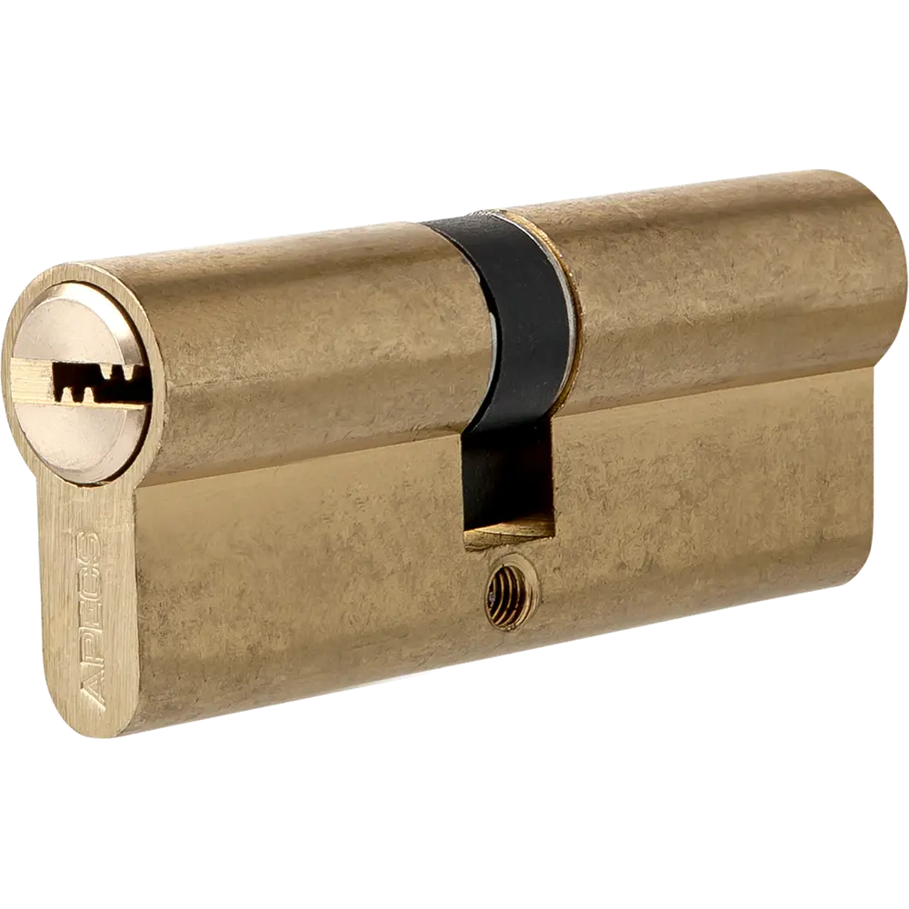 Цилиндр Apecs SM-60, 30х30 мм, ключ/ключ, цвет золотой STLM-2146539