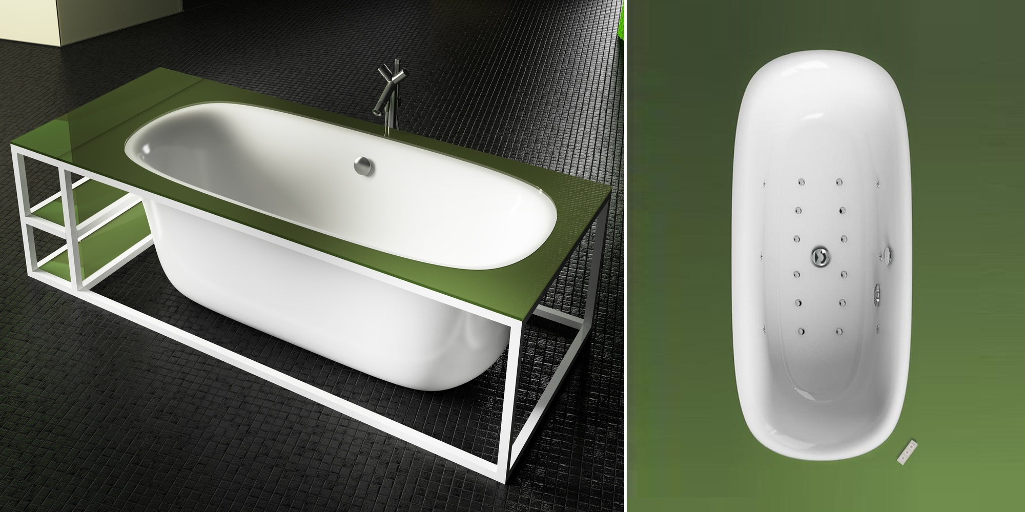 Напольная ванна Naked Glass1989 MH00 - Вид №4