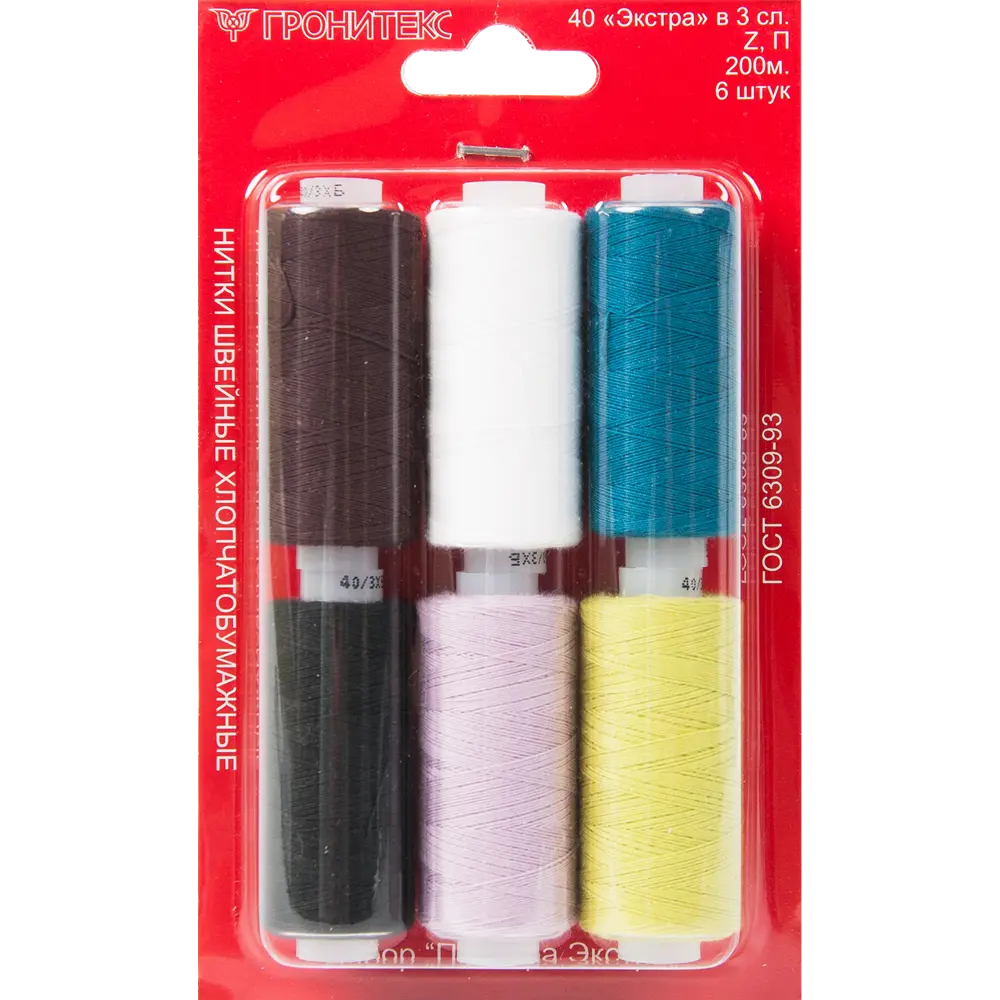Набор швейных ниток Палитра «Экстра», 6 шт Santreyd STLM-2033718