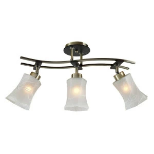 Спот потолочный с белыми плафонами венге "Мерида" CL142133 CITILUX МЕРИДА БРОНЗА 00-3926865 Белый;коричневый