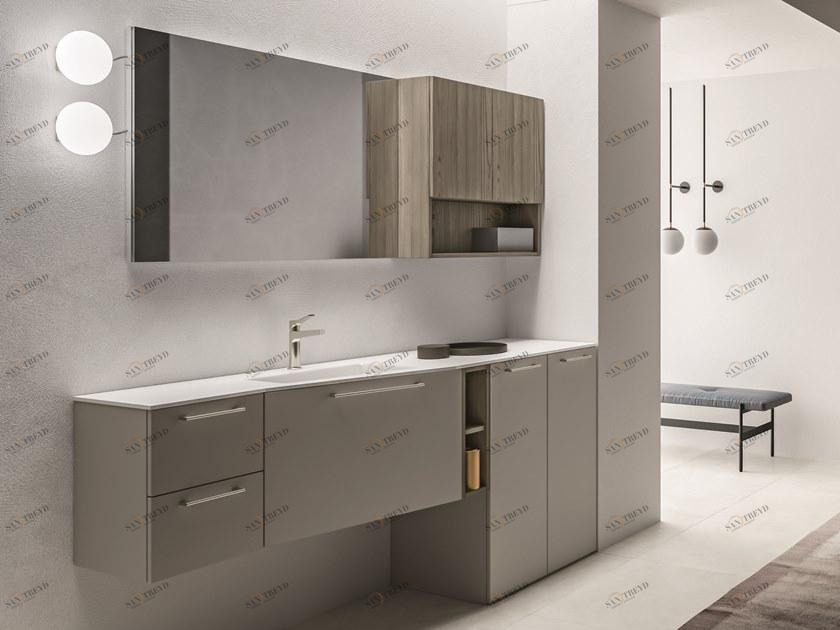 Cerasa Шкафчик для ванной с основанием для стиральной машины Cartabianca sun-id-1452479