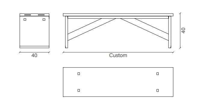 Дубовая скамья Devina Nais VIKING ARCH-00135037 - Вид №2