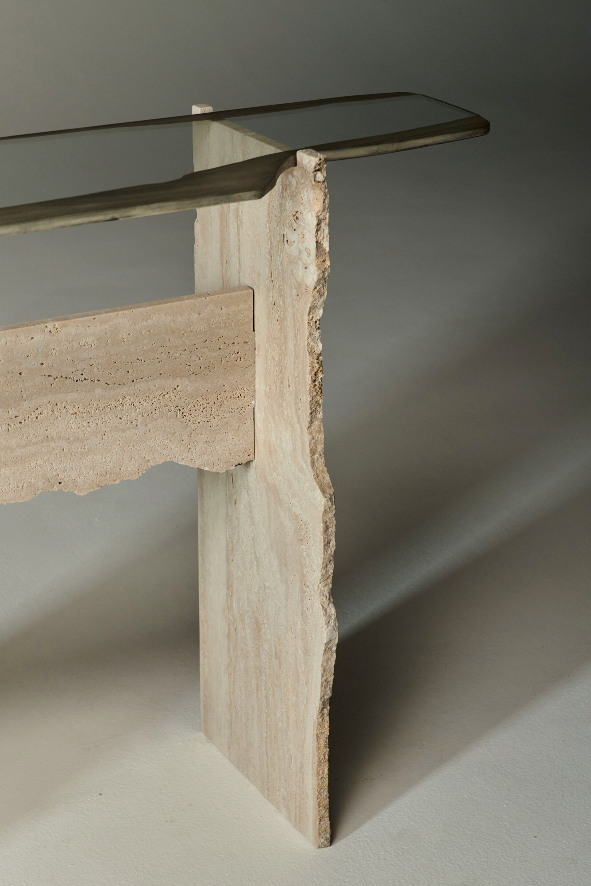 Травертин и стеклянная консоль ARTE VENEZIANA пещера ARCH-00078015 - Вид №9