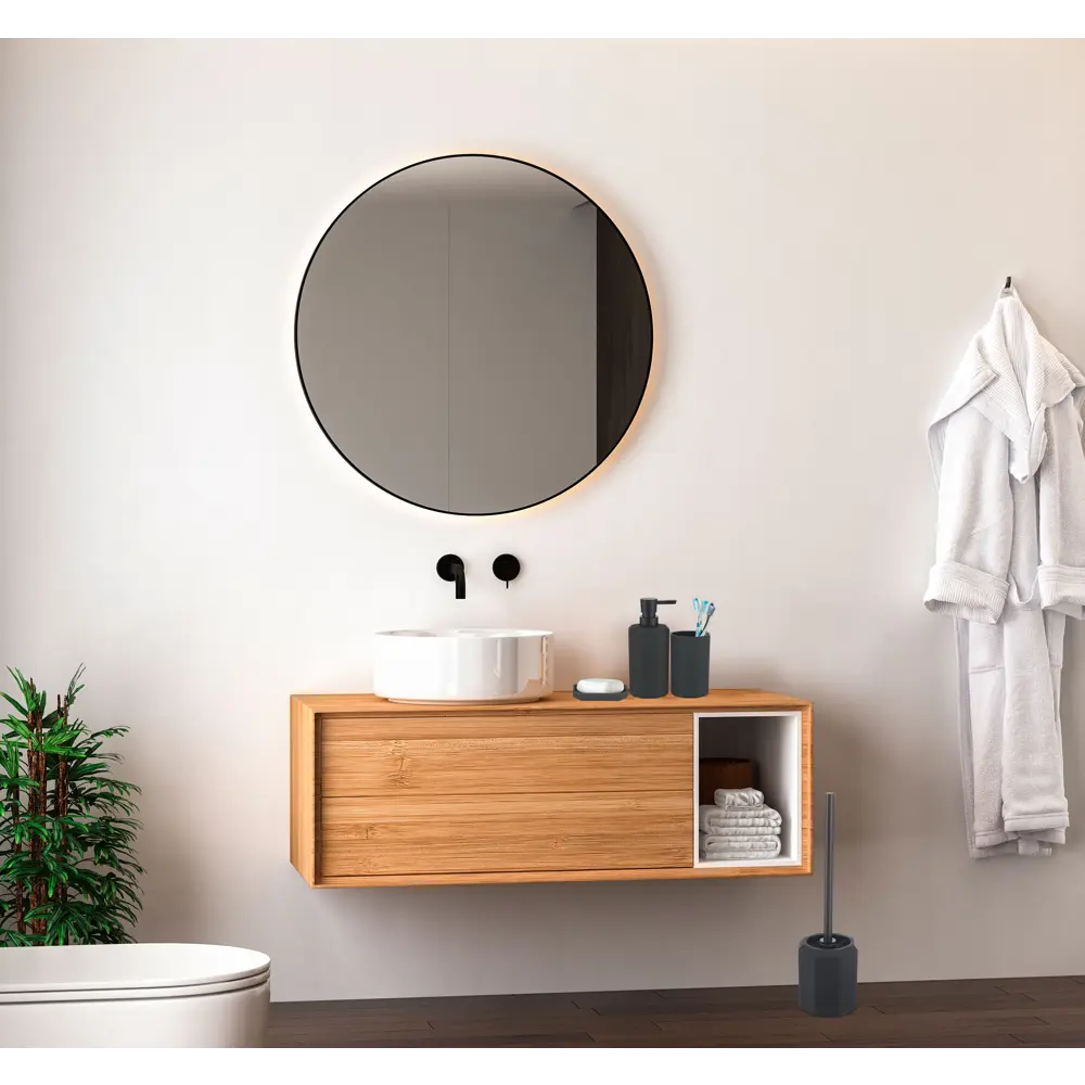 Стакан для зубных щеток Swensa Grid — стильный органайзер для ванной 89350263 STLM-0985191 - Вид №2