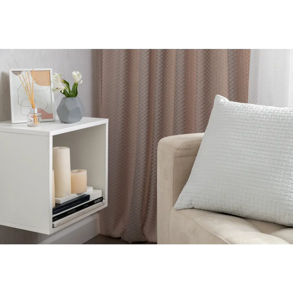 Стеллаж Spaceo KUB 1 секция 36x36.1x31.7 см ЛДСП цвет белый 82731908 STLM-2094664  - Вид №9