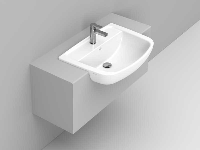 Керамическая раковина с переливом Ceramica Dolomite EURO ARCH-00145357